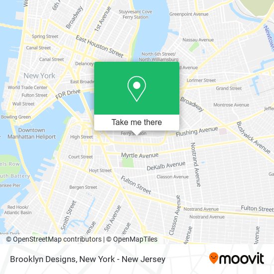 Mapa de Brooklyn Designs