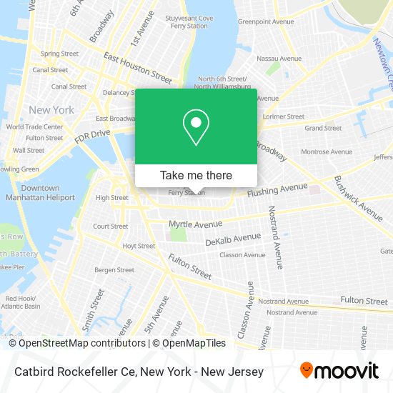 Catbird Rockefeller Ce map