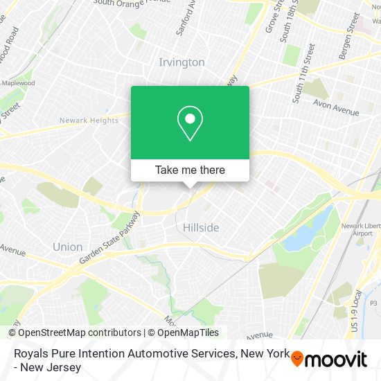 Mapa de Royals Pure Intention Automotive Services