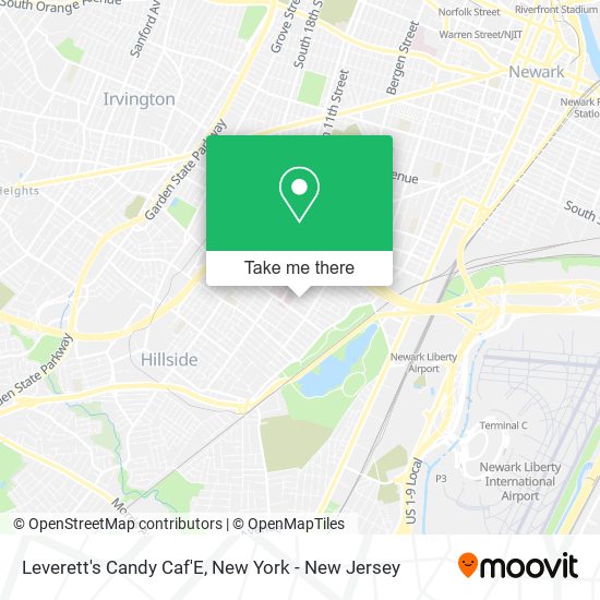 Leverett's Candy Caf'E map