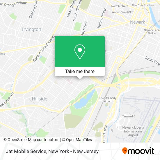 Mapa de Jat Mobile Service