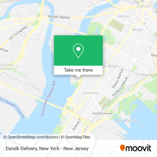 Dandk Delivery map