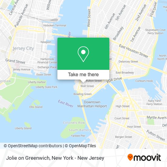 Jolie on Greenwich map