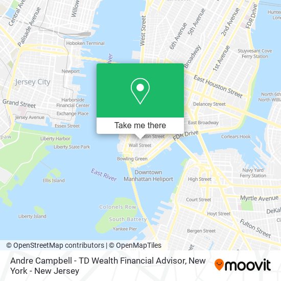 Mapa de Andre Campbell - TD Wealth Financial Advisor