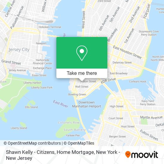 Mapa de Shawn Kelly - Citizens, Home Mortgage