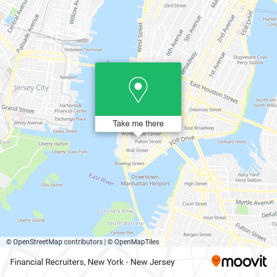 Financial Recruiters map