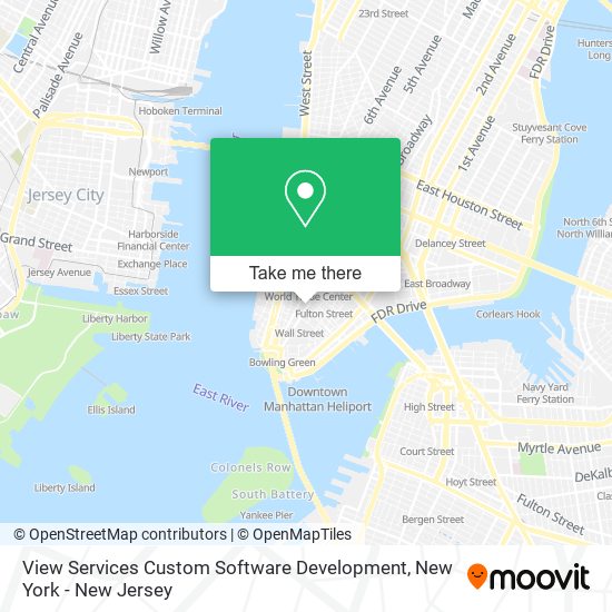 Mapa de View Services Custom Software Development