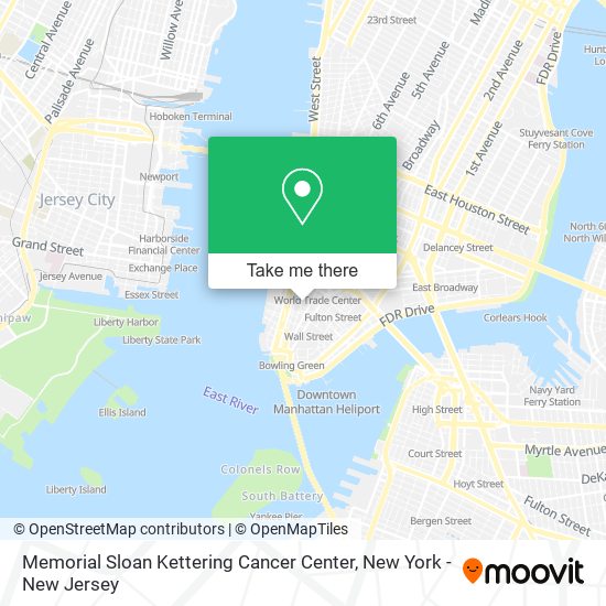 Memorial Sloan Kettering Cancer Center map