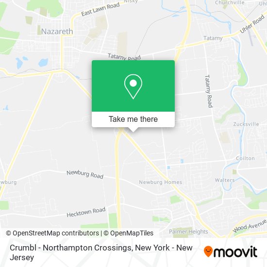 Crumbl - Northampton Crossings map