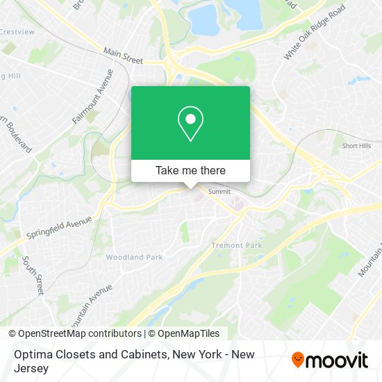 Optima Closets and Cabinets map