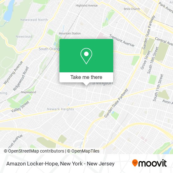 Amazon Locker-Hope map