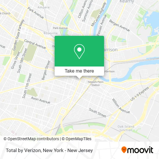Total by Verizon map