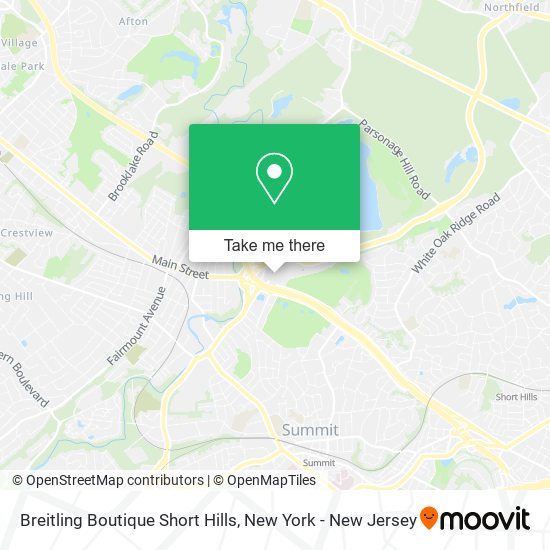 Mapa de Breitling Boutique Short Hills