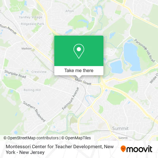 Mapa de Montessori Center for Teacher Development