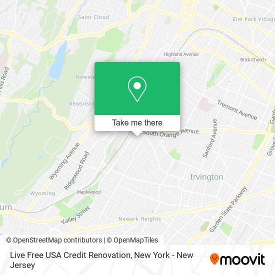 Live Free USA Credit Renovation map