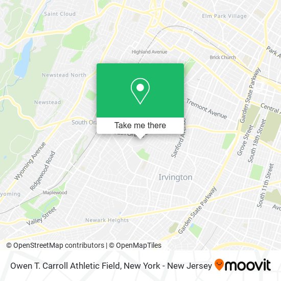Owen T. Carroll Athletic Field map