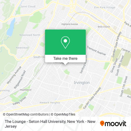 The Lounge - Seton Hall University map