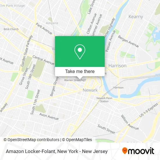 Amazon Locker-Folant map