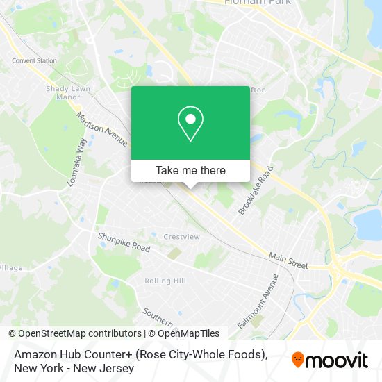 Amazon Hub Counter+ (Rose City-Whole Foods) map