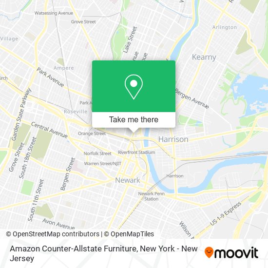 Amazon Counter-Allstate Furniture map