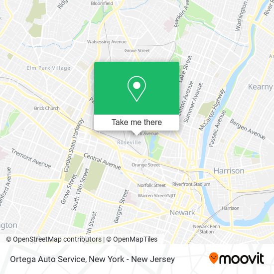 Ortega Auto Service map