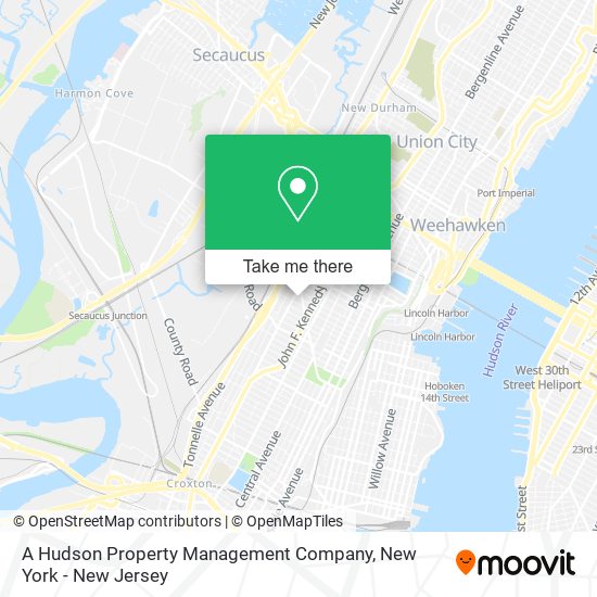 Mapa de A Hudson Property Management Company
