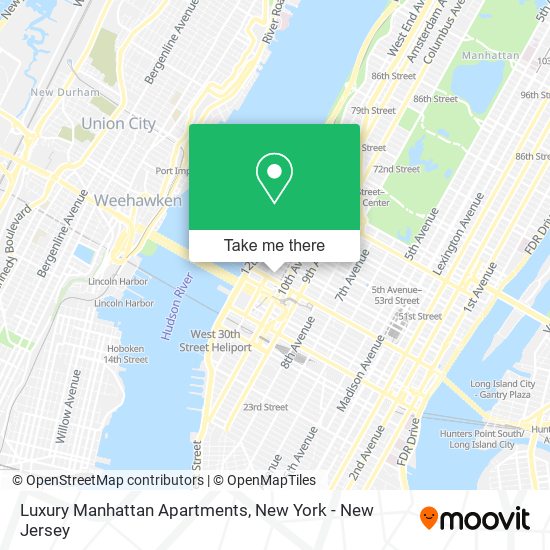 Luxury Manhattan Apartments map