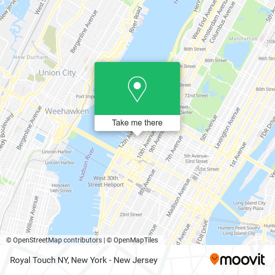 Royal Touch NY map