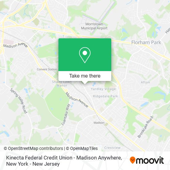 Kinecta Federal Credit Union - Madison Anywhere map