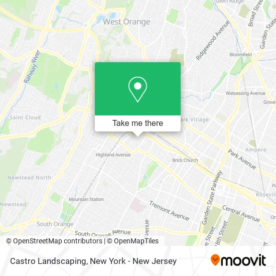 Castro Landscaping map
