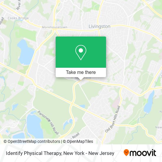 Identify Physical Therapy map