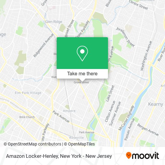 Mapa de Amazon Locker-Henley