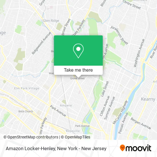 Mapa de Amazon Locker-Henley