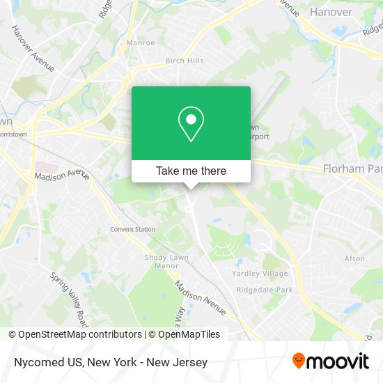 Nycomed US map