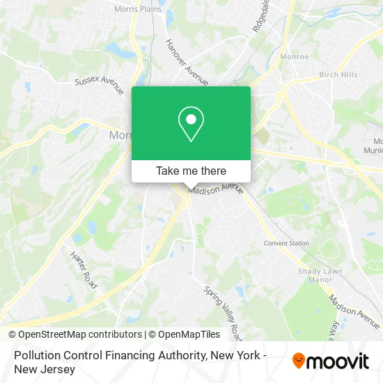 Pollution Control Financing Authority map