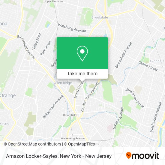 Mapa de Amazon Locker-Sayles