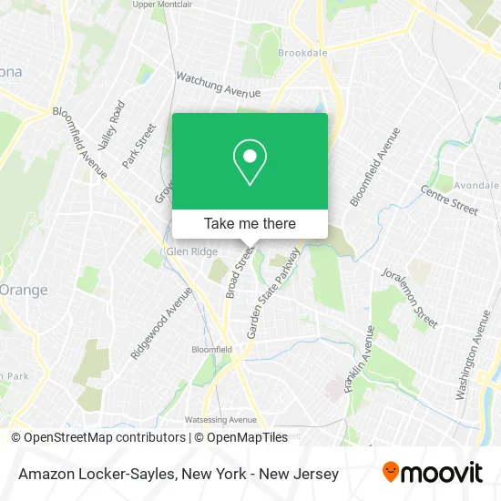 Mapa de Amazon Locker-Sayles