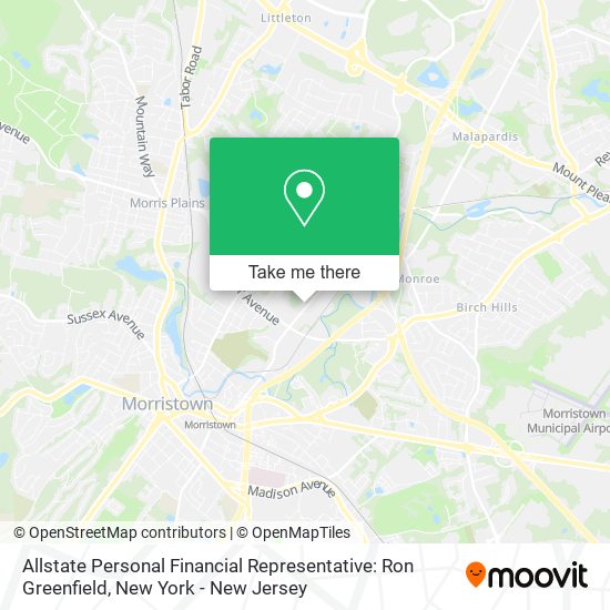 Mapa de Allstate Personal Financial Representative: Ron Greenfield
