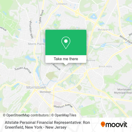 Allstate Personal Financial Representative: Ron Greenfield map