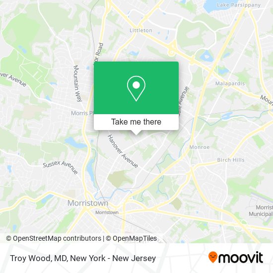 Mapa de Troy Wood, MD