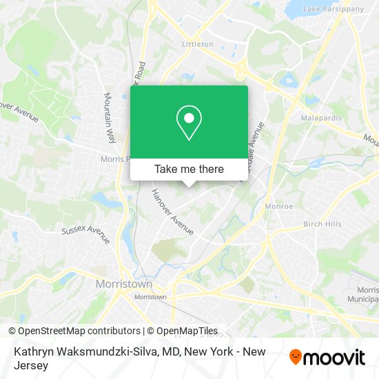 Kathryn Waksmundzki-Silva, MD map