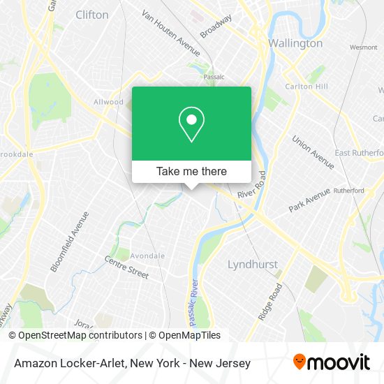 Amazon Locker-Arlet map