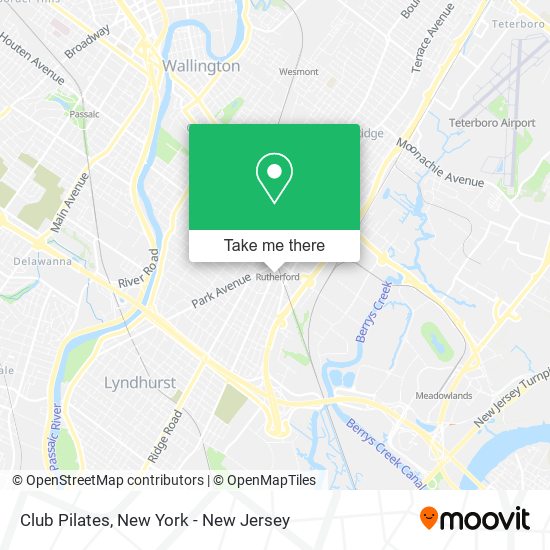 Club Pilates map