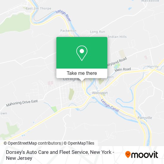 Dorsey's Auto Care and Fleet Service map