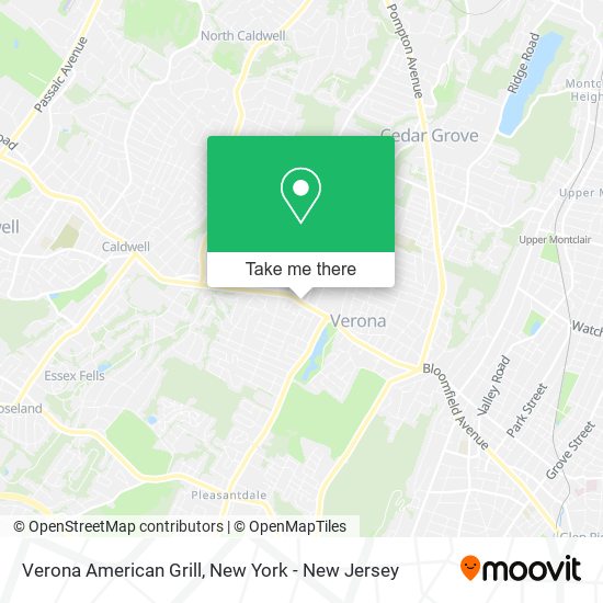 Verona American Grill map