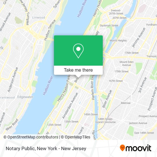 Mapa de Notary Public