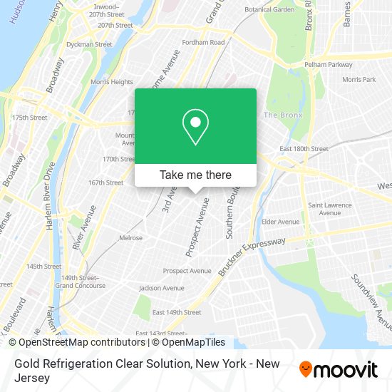 Mapa de Gold Refrigeration Clear Solution