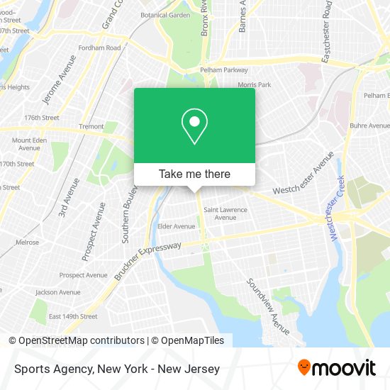 Sports Agency map