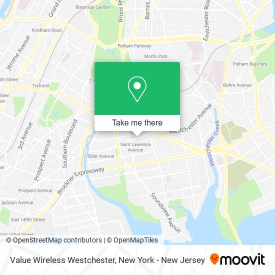 Mapa de Value Wireless Westchester