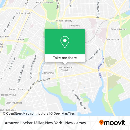 Mapa de Amazon Locker-Miller